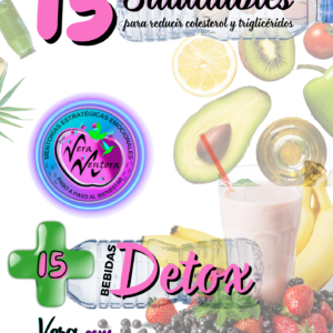 15 RECETAS SALUDABLES y 15 BEBIDAS DETOX - Comidas Suaves y Bebidas Depurativas